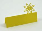 Bodille bordkort - gul blomst